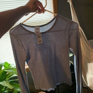 Waffle knit top